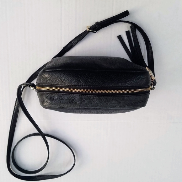 Kate Spade New York Black Pebble Leather Tassel Ca - Picture 3 of 16